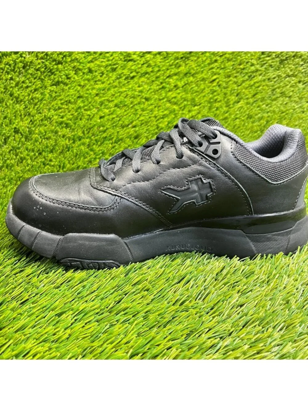 Kuru Kinetic 2.0 Womens Size 8.5D Black Athletic Leather Walking Shoes Sneakers